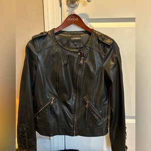 Faux Leather Black jacket